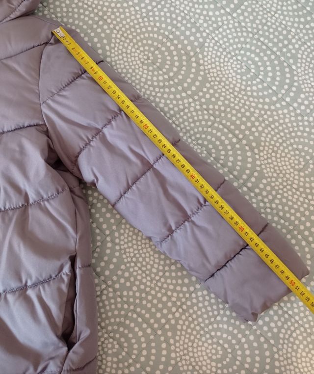 Chaquetón acolchado niña gris