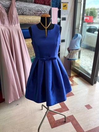 Vestito corto blu