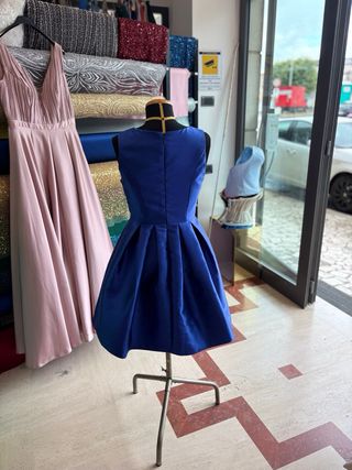 Vestito corto blu
