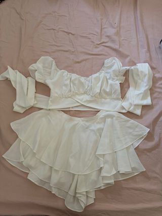 Vestido blanco - 2 piezas