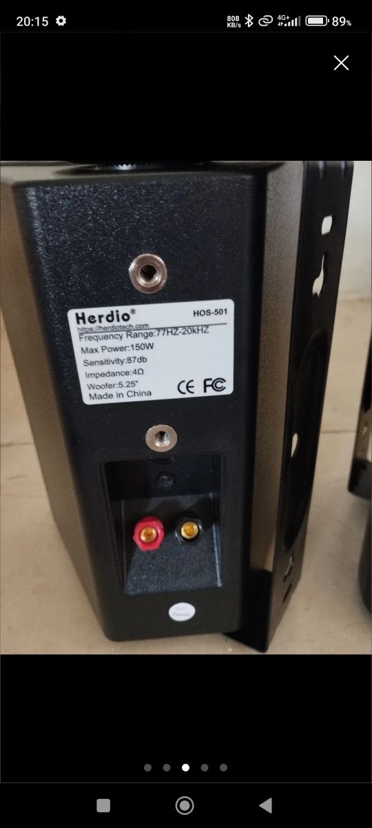 Altavoces Herdio 5'25" negros