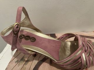 ZAPATOS MUJER YIN.MADE IN ITALY.-VIOLETA/PLATA N39