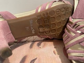 ZAPATOS MUJER YIN.MADE IN ITALY.-VIOLETA/PLATA N39