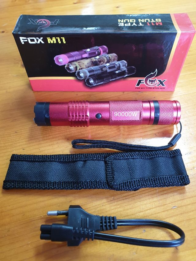 Mini Linterna Led Electroshock Autodefensa Fox M11