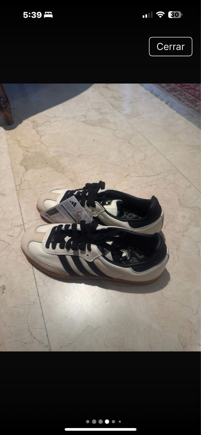 Adidas Samba Beige/Nero - 39.5 ORIGINALS