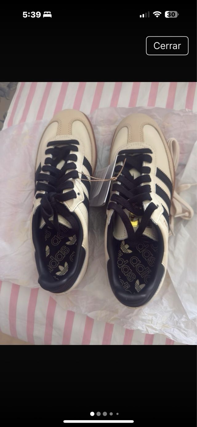 Adidas Samba Beige/Nero - 39.5 ORIGINALS