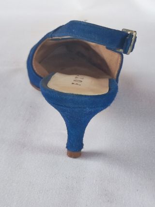 Zapatos Foster azul, talla 36