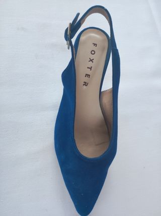 Zapatos Foster azul, talla 36