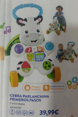 Andador/Correpasillos Fisher-Price Cebra