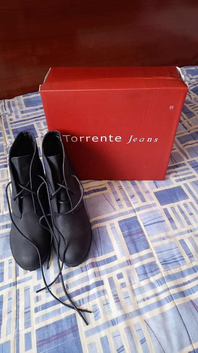 Botines piel negros mujer talla 40 Torrente Jeans