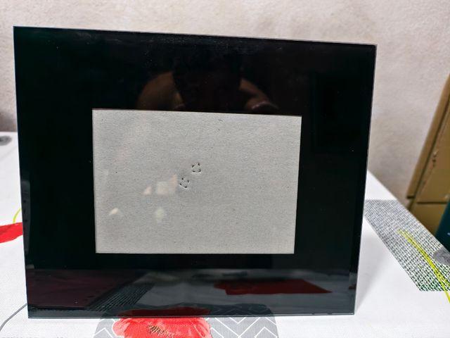 Marco de fotos de cristal sin estrenar 13x18 cm