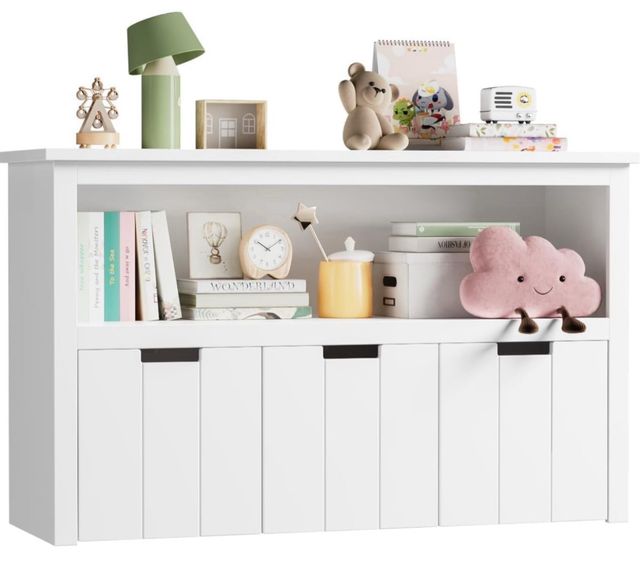 Mueble almacenaje blanco infantil