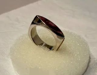Anillo plata 950 | Plata y morado, cambia girando