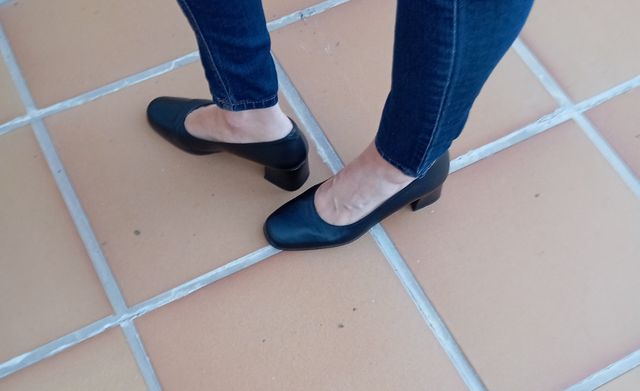 Zapatos negros piel mujer nº37