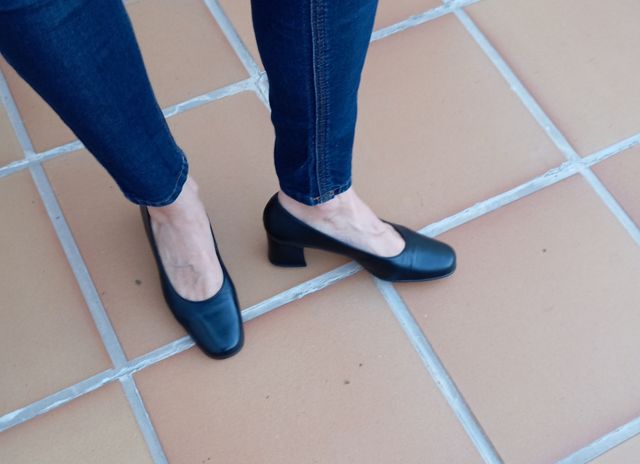 Zapatos negros piel mujer nº37