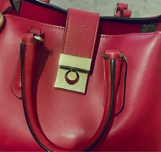 Borsa Furla rossa in vera pelle nuova e originale