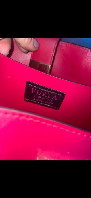 Borsa Furla rossa in vera pelle nuova e originale