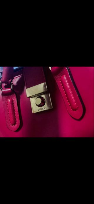 Borsa Furla rossa in vera pelle nuova e originale