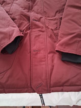 Giacca Superdry piuma rosso borgogna