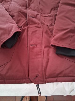 Giacca Superdry piuma rosso borgogna