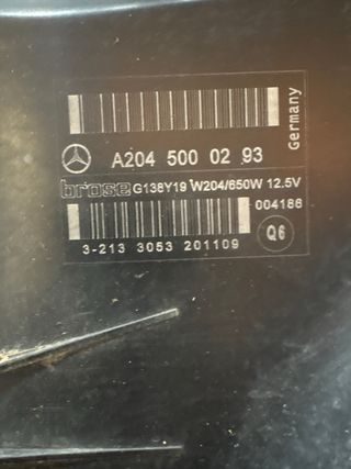 Electroventilador Mercedes W207 350cdi