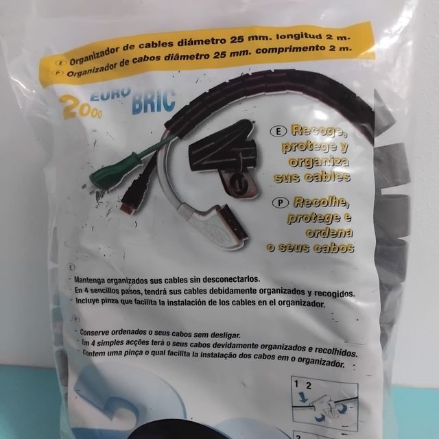 Organizador cables Eurobric 2000 negro