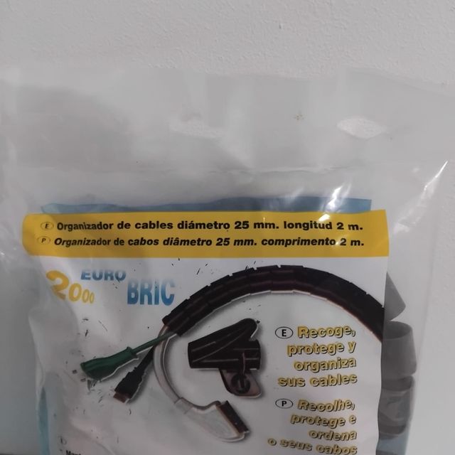 Organizador cables Eurobric 2000 negro