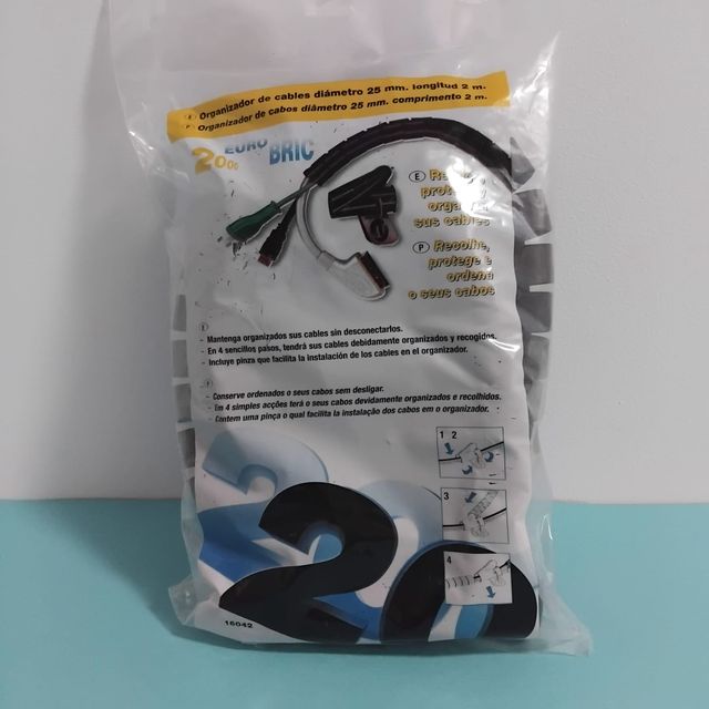 Organizador cables Eurobric 2000 negro
