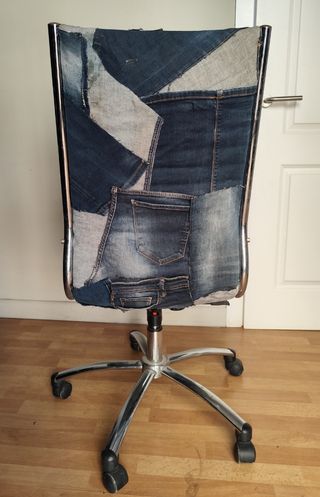 Silla oficina patchwork vaquero