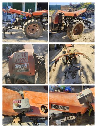 Motocultor Agria 2700DL con arranque .