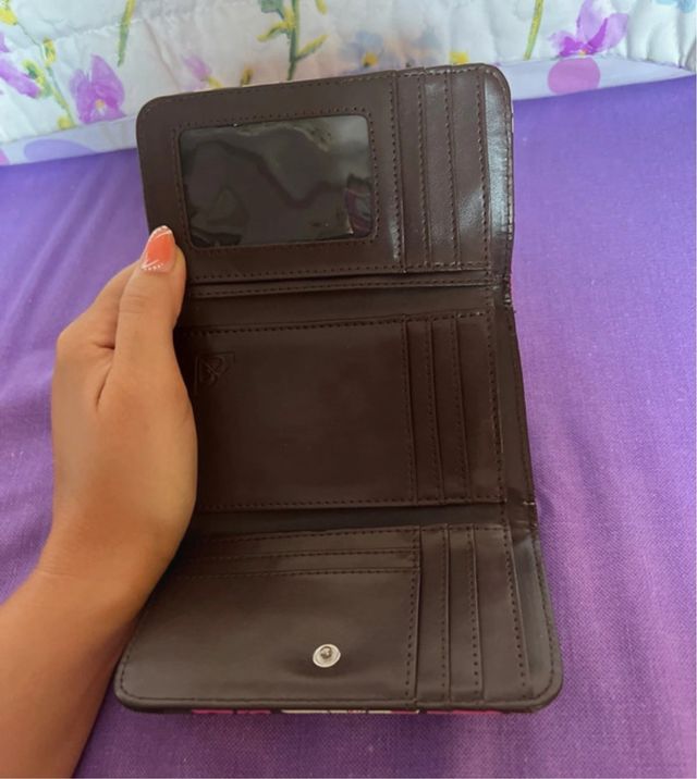 Monedero Roxy - Marrón y Rosa