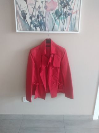 Trench rosso donna