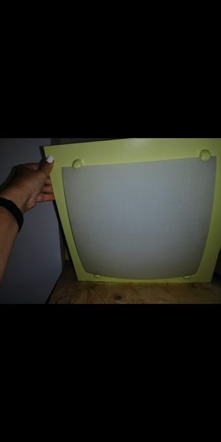 Lampara techo verde