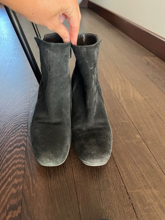 Stivaletti scamosciati neri