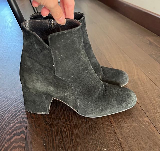 Stivaletti scamosciati neri