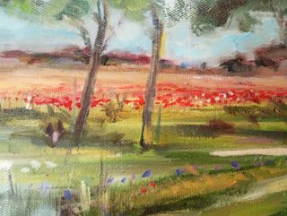 Cuadro paisaje río - Óleo sobre lienzo