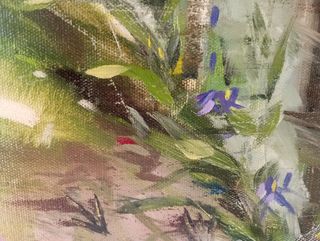 Cuadro paisaje río - Óleo sobre lienzo