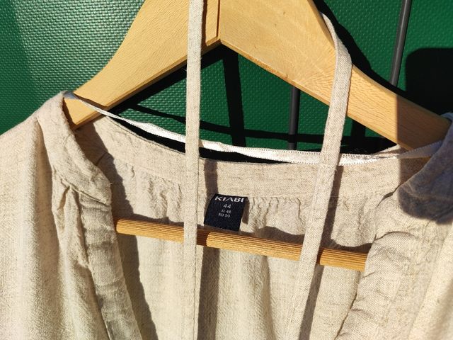 Blusa lino beige premamá