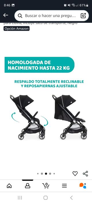 Carricoche,Silla paseo Chicco WE 0-22kg