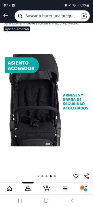 Carricoche,Silla paseo Chicco WE 0-22kg