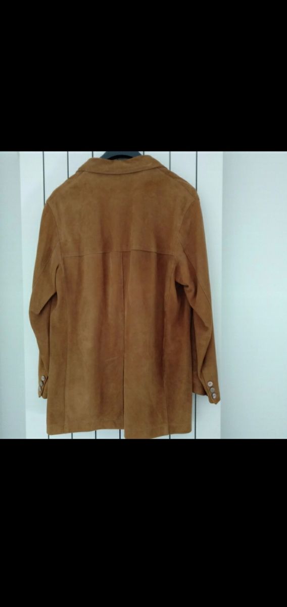 Giacca scamosciata Stewart marrone