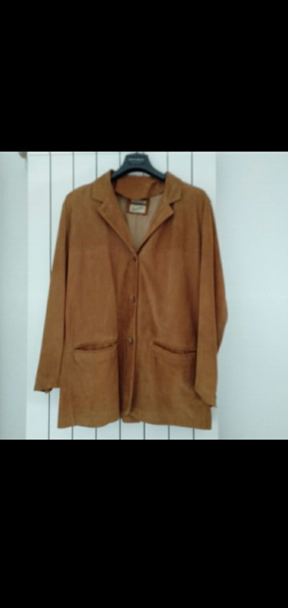 Giacca scamosciata Stewart marrone