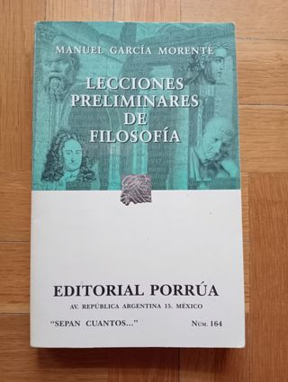 Lecciones preliminares de filosofía 