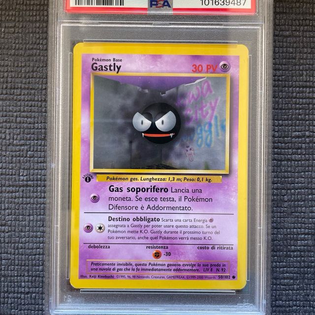 Gastly Base 1°Ed ITA PSA 9