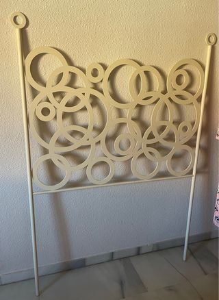 Cabecero cama 90cm blanco roto