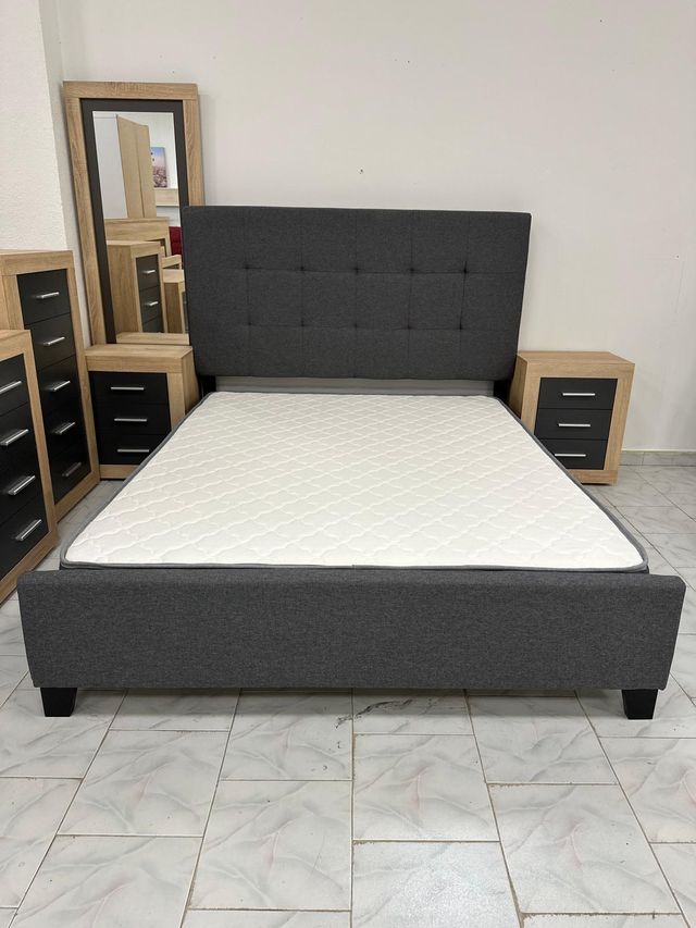 Oportunidad Cama + Colchon Barato 135x190