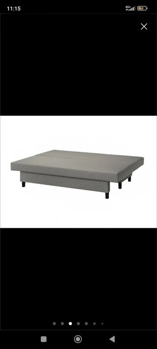 Sofá cama 3 plaza. Cama 140x190
