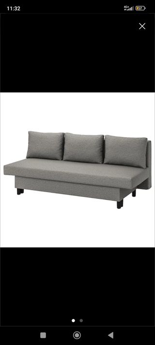 Sofá cama 3 plaza. Cama 140x190