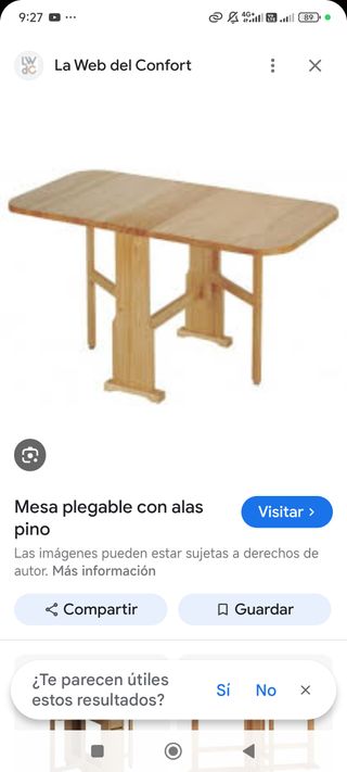 Mesa Comedor Pino + 4 Sillas