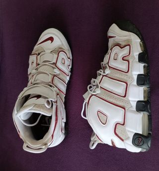 Nike Air Uptempo - Tenis Blancos y Rojos